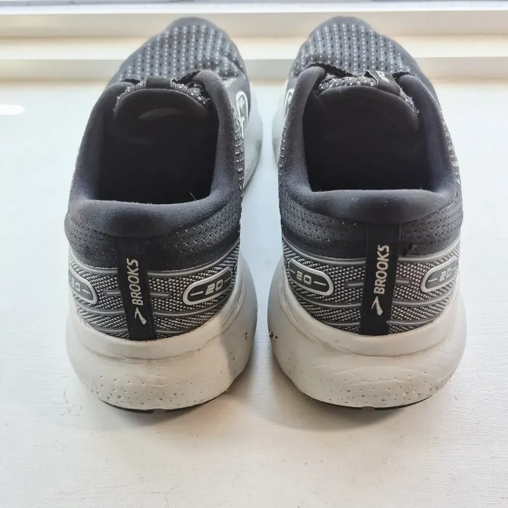 Brooks Glycerin 20 Men’s Size 10.5 D Black & White Running Training 1103821D059